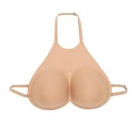 inlzdz Seni Falsi di Spugna D Cup Seno Artificiale del Flase della Tazza Seni Finti per la Protesi del Crossdresser Inserti per Reggiseno per Costume da Bagno Bikini Tipo A Nudo Taglia unica