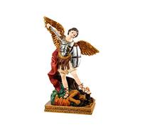 Inmaculada Romero IR Arcangelo San Michele Figura 30 cm. Protezione della Chiesa Immagine Resina Base