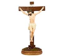 Inmaculada Romero IR Crocifisso Cristo figura 60 cm. base immagine resina base