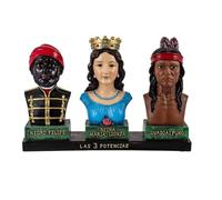Inmaculada Romero IR Figura 3 Poteri Popolo Venezuelano 30 Cm. Immagine Nera Della Regina Felipe María Lionza Guaicaipuro