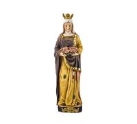 Inmaculada Romero IR Figura Della Regina Santa Elisabetta 20 Cm. Scultura In Resina Santo Patrono Terzo Ordine Francescano