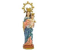 Inmaculada Romero IR Figura Maria Ausiliatrice 30 Cm. Scultura Aiuto Di Dio In Resina