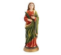 Inmaculada Romero IR Figura Santa Lucia 30 Cm. Santo Patrono Della Base In Resina Cieca