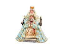 Inmaculada Romero IR Figura Vergine Dei Re 15 Cm. Scultura Santo Patrono Di Siviglia Mantello Blu In Resina
