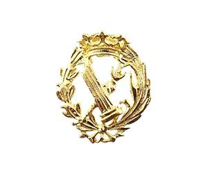 Inmaculada Romero IR Filosofia del Badge Professionale e Lettere d'Argento 925m Law 16mm. Pin Oro di Chiusura Posteriore placcata in Ottone