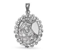 Inmaculada Romero IR Medaglia del Padre Nostro Gesù Nazareno di Palma del Río in argento Sterling 925 massiccio, misura 39 mm.