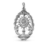 Inmaculada Romero IR Medaglia del Santissimo Sacramento, Argento Sterling 925 Massiccio, 35 mm. Incisione inclusa nel prezzo - Personalizzabile - INCISIONE INCLUSA NEL PREZZO