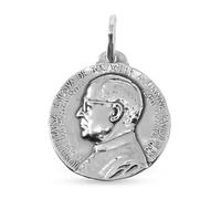 Inmaculada Romero IR Medaglia di San Josemaría Escrivá de Balaguer in argento massiccio 925, 20 mm. con lucentezza