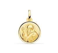Inmaculada Romero IR Medaglia Scapolare di San Benedetto in oro 18k con 14 mm.