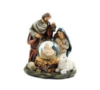 Inmaculada Romero IR Natività Mistero Natale 11 Cm. Gesù Bambino Palla D'Acqua Figura Resina Classico Presepe Vergine Maria