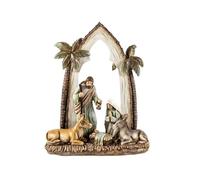 Inmaculada Romero IR Presepe, 1 Pezzo, 22 Cm. Include Gesù Bambino, La Vergine Maria, San Giuseppe, Un Mulo E Un Bue, Realizzato In Resina.