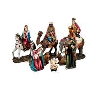 Inmaculada Romero IR Presepe Con 9 Pezzi Da 30 Cm Ciascuno. Tre Re Magi A Cavallo, Elefante E Cammello