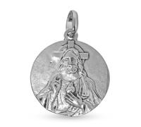 Inmaculada Romero IR Scapolare del Sacro Cuore di Gesù e della Madonna del Monte Carmelo, Argento Sterling 925 massiccio, 18 mm. Incisione inclusa - Personalizzabile - INCISIONE INCLUSA NEL PREZZO