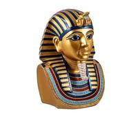 Inmaculada Romero IR Tutankhamon Busto Figura egiziana 27 cm. Farone Antico Egitto Resina Oro Colore