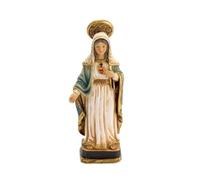Inmaculada Romero IR Vergine Cuore di Maria Figura 9 cm. Scultura Resina Dettaglio Base