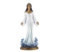 Inmaculada Romero IR Yemaya Figura 58 cm. Bianca Dea orishá Popolo egba religione Yoruba Immagine Base Onde base