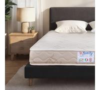INmaterassi - Materasso Dolce Sonno Light in Memory Gel e Waterfoam, 11 Zone Ergonomiche, Rigidità Media, Rivestimento Anallergico e Antiacaro, Alto 18 cm, Letto Matrimoniale 140 x 200 cm