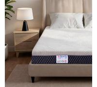 INmaterassi - Materasso Galaxy con Memory Gel e Carbon, 11 Zone Ergonomiche, Rigidità Alta, Rivestimento Sfoderabile, Anallergico e Antiacaro, Alto 22 cm, Letto Singolo 90 x 190 cm