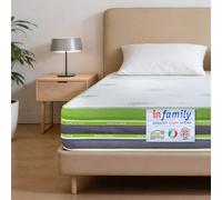 INmaterassi - Materasso Marilyn in Lattice e Memory Gel, 11 Zone Ergonomiche, Ortopedico, Rigidità Alta, Rivestimento in Aloe Vera Sfoderabile e Antiacaro, Alto 26 cm, Letto Singolo 90 x 190 cm