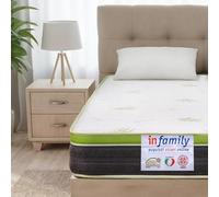 INmaterassi - Materasso TOP30 in Memory Gel, Rivestimento Sfoderabile in Aloe Vera, Traspirante e Antiacaro, Rigidità Alta, si Adatta al Peso, Alto 30 cm, per Letto Singolo 90 x 200 cm