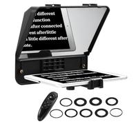 Inmei A10II Teleprompter Portatile Smartphone DSLR Camera Prompter con supporto per telefono Telecomando per la registrazione video Live Streaming Intervista Stage Presentazione Discorso Video