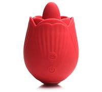 Bloomgasm Bloomgasm French Rose Licking & Vibrating Stimulator Red