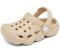 INMINPIN Unisex Bambini Zoccoli Ragazzi Ragazze Bambino Sandali da Giardino Estivi Ciabatte Scarpe Mare Spiaggia Piscina,Beige,29 EU= Fabbricante 30