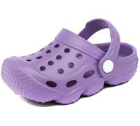 INMINPIN Unisex Bambini Zoccoli Ragazzi Ragazze Bambino Sandali da Giardino Estivi Ciabatte Scarpe Mare Spiaggia Piscina,Viola,34 EU= Fabbricante 35
