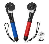 INMOZATA Handle Attachments Compatible with Meta Quest 3S/Quest3 Controller Accessories, VR Gorilla Tag Long Arms Sticks, Extension Grips for VR Game, Black