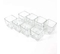 INNA-Glas 8 x Piccolo portacandela/Bicchiere cubico Kim, 6x6x6cm