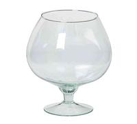 INNA-Glas Bicchiere da Cognac XXL Roger su Piede, Sfera/Rotondo, Trasparente, 18,5cm, Ø10,5cm/Ø15,5cm - Bicchiere Decorativo - Portafiori