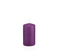 INNA-Glas Candela votiva/Candela a Colonna Maeva, Viola, 12cm, Ø6cm, 40h