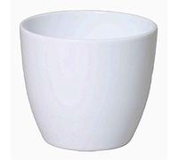 INNA-Glas Piccola fioriera Ceramica, Bianco, 6cm, Ø7,5cm - vasi per Fiori/portavasi