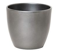 INNA-Glas Portafiori Ceramica, Grigio Antracite, 25cm, Ø28cm - portavasi/vasi per Piante