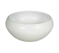 INNA-Glas Portafiori di Ceramica Bianco-Opaco, 10,5cm, Ø20,5cm - vasi per Piante/Scodella Ceramica