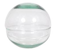 INNA-Glas Terrario a Sfera Bryson in Vetro, Trasparente, 12 cm, Ø 12 cm - terrario per Piante grasse