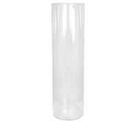 INNA-Glas Vaso con Fondo in Vetro Cilindro Sanya Ocean di Vetro, Trasparente, 70 cm, Ø 19,5 cm - Vaso Decorativo