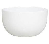 INNA-Glas Vaso da Fiori Bianco, 14cm, Ø26cm - vasi per Piante/Scodella Ceramica