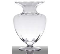 INNA-Glas Vaso da Pavimento, Imbuto/Rotondo, Trasparente, 33cm, Ø 23,5cm