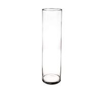 INNA-Glas Vaso da pavimento in vetro a cilindro SANYA AIR, trasparente, 60cm, Ø15cm - Vaso da terra - Fioriera