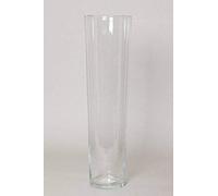 INNA-Glas Vaso da pavimento KAIA, imbuto/rotondo, trasparente, 70cm, Ø 17cm - Portacandela decorativo/Portafiori centrotavola