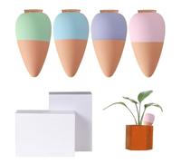 Innaffiare Piante in Vacanza,Set 4 Coni Irrigatori per Piante, Set Irrigazione a Goccia, Irrigazione Automatica per Piante da Interno, per Interni Esterni Giardino