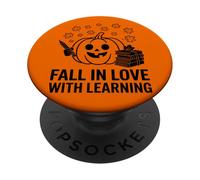 Innamorarsi di apprendimento divertente stagione di cadute ideale insegnante PopSockets PopGrip Adesivo