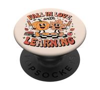 Innamorarsi di apprendimento divertente stagione di cadute ideale insegnante PopSockets PopGrip Adesivo