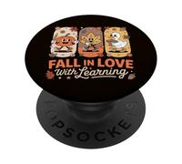 Innamorarsi di apprendimento divertente stagione di cadute ideale insegnante PopSockets PopGrip Adesivo