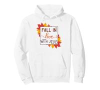 Innamorarsi di Gesù Autunno Christian Harvest Mamma papà Bambino Felpa con Cappuccio