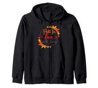 Innamorarsi di Gesù Autunno Christian Harvest Mamma papà Bambino Felpa con Cappuccio