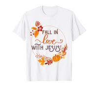 Innamorarsi di Gesù Autunno Christian Harvest Mamma papà Bambino Maglietta