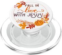 Innamorarsi di Gesù Autunno Christian Harvest Mamma Papà Bambino PopSockets PopGrip per MagSafe