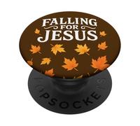 Innamorarsi di Gesù Fede cristiana Foglie autunnali Ringraziamento PopSockets PopGrip Adesivo